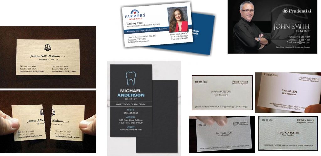 Business Card Advertising examples