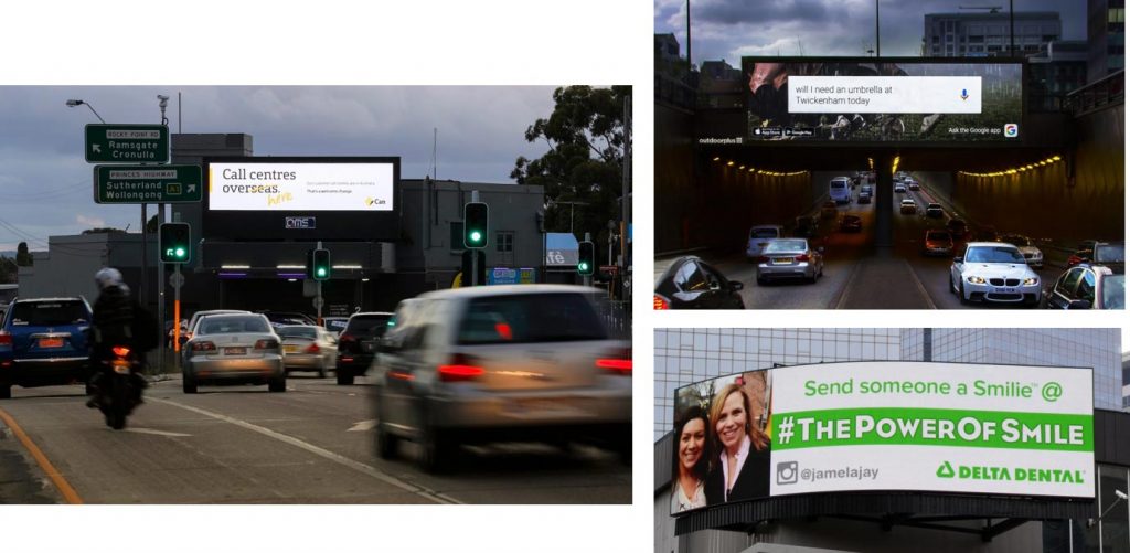 Digital Billboard advertising examples