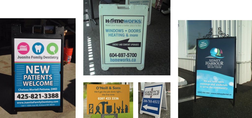 Freestanding Signs Advertising examples